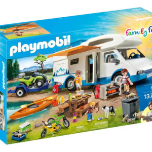 Juego De Camping Playmobil Con Cocina Y Bicicletas Para Niño