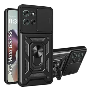 Funda Protectora Para Motorola Moto G56 5g Uso Rudo Negra Negro Nombre Del Diseño
