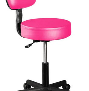Taburete Giratorio Ergonómico Con Respaldo Ajustable Rosa 90 Color Del Asiento Color De La Estructura