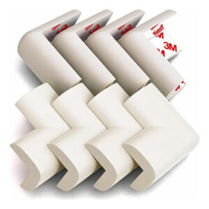 Protectores De Esquinas Adhesivos Para Muebles Goma Suave 8 Blanco