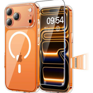 Funda Transparente Para iPhone 17 Pro Max Con Protección Cám A-transparente Botón-magnética