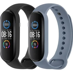 Correas De Silicona Suave Para Xiaomi Mi Band 5 Y 6 2 Piezas