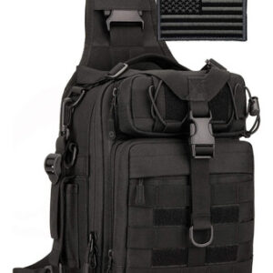 Bolso Bandolera Táctico Molle Negro Mochila Edc Resistente A Negro Nombre Del Diseño