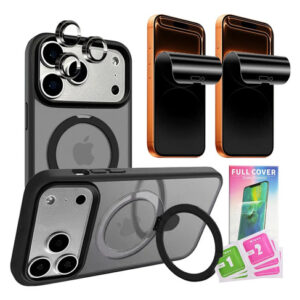 Funda Magnética Para iPhone 17 Pro Con Protectores Y Soporte