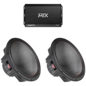 Amplificador Clase D 1000w Y 2 Subwoofers 15 Pulgadas 750w