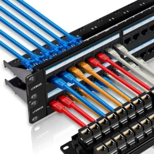 Panel De Conexión Rj45 Cat6 48 Puertos 19 Pulgadas Negro
