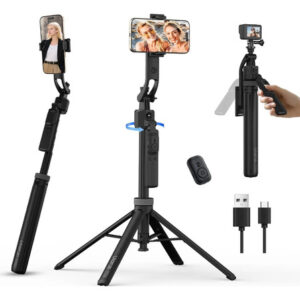 Trípode 64 Pulgadas Con Seguimiento Facial Automático 360 Negro