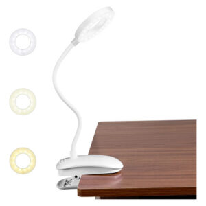 Lámpara De Escritorio Led Con Clip 18 Leds Tres Modos De Luz