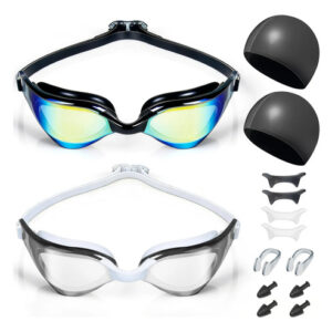 2 Goggles Natación Adulto Antiempañante Protección Uv Tapone