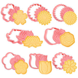 Cortadores De Galletas 3d Animales 8 Piezas Para Pastelería