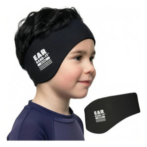 Diadema De Natación Para Niños Protección Oído Negro Mediana Negro