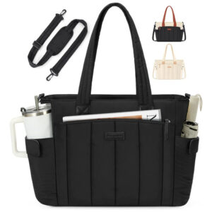 Bolsa Tote Mujer Grande Impermeable 15.6 Pulgadas 19 Bolsill