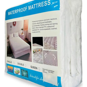 Cubre Colchón Impermeable Hipoalergénico 100x190 Cm Individu Blanco Diseño De La Tela Twin