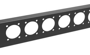 Panel De Conectores 10 Pulgadas 1u Bisagras Montaje Rack Met Negro