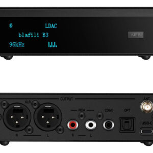 Receptor De Música Hifi Bluetooth 5.1 Con Salidas Xlr Rca Óp Negro