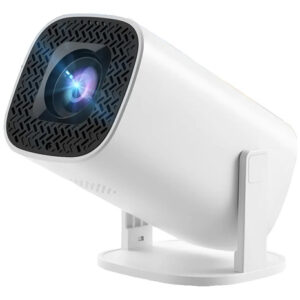 Mini Proyector Portátil 4k Con Wifi 6 Y Pantalla 150 Pulgada Blanco