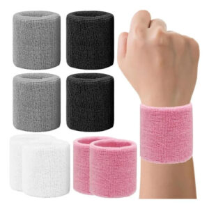 Muñequeras Deportivas De Algodón Antisudor 8pcs Para Ejercic Color Única / Talla Ajustable