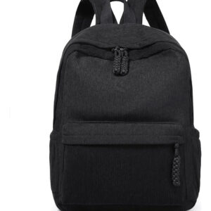 Mochila Portátil Para Laptop 14 Pulgadas Negra Escolar Y Via Black Diseño De La Tela