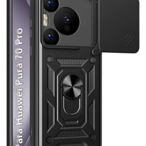 Funda Protector Uso Rudo Para Huawei Pura 70 Pro Negra