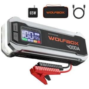 Arrancador De Baterías 12v 4000a 24000mah Con Cargador Rápid