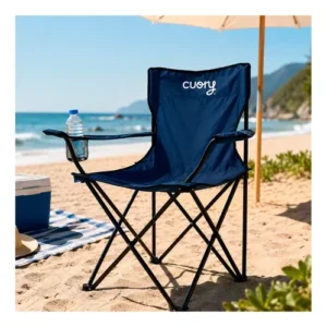 Silla Plegable Camping Ligera Impermeable Azul Portátil Azul