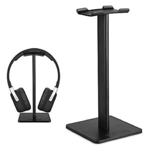 Soporte Para Auriculares Torre Aluminio Y Silicona Negro