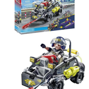 Juego De Figuras Playmobil Fuerzas Especiales Quad Y Lancha