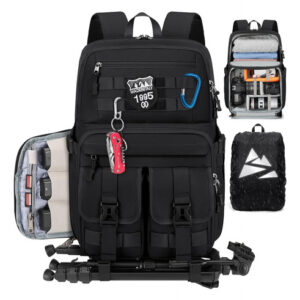 Mochila Para Cámara Dslr Impermeable Con Compartimento Para