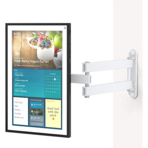 Soporte De Pared Ajustable Para Echo Show 15 Blanco Giratori Blanco