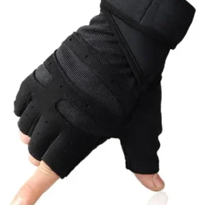 Guantes Deportivos Antideslizantes Para Gimnasio Y Correr Negro Diseño De La Tela M