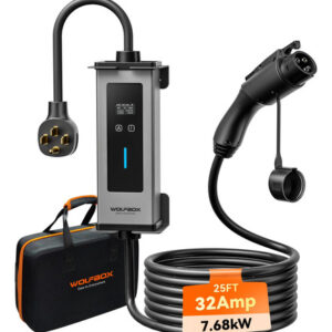 Cargador Eléctrico Portátil Para Coche Ev 32 Amperios Con Ca