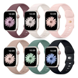 Correas De Silicona Suave Para Apple Watch 6 Piezas 40mm 44m