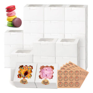 Cajas Para Postres 50 Pcs Kraft Con Tapa Transparente 15 Cm