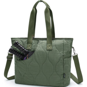 Bolsa Tote Acolchada Mujer Espaciosa Para Gimnasio Viajes Verde Nombre Del Diseño