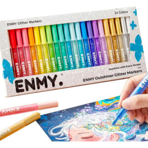 Marcadores De Glitter 24 Colores Brillantes Para Manualidade 24 Colores