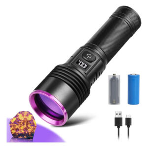 Linterna Uv 365nm Recargable 50w 6500 Lumen Ip65 9 Metros Color De La Luz Color De La Linterna