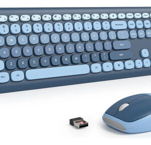 Teclado Y Mouse Inalámbrico Silencioso Colorido Para Computa Color Del Teclado Color Del Mouse