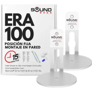 Soporte Pared Alto Rendimiento Para Altavoces Sonos Era 100 Blanco