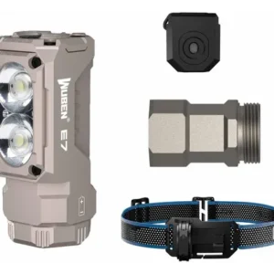 Linterna Recargable 1800 Lúmenes Con Imán Y Soporte Ajustabl Color De La Luz Color De La Linterna