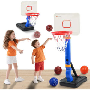 Canasta De Baloncesto Ajustable Para Niños Con Accesorios