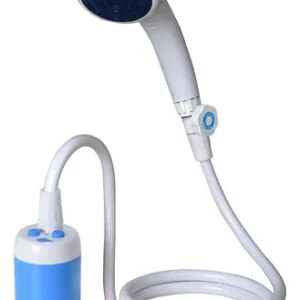 Ducha Portátil Eléctrica Para Acampar 4800 Mah Control De Fl Azul
