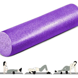 Rodillo De Espuma Epp 61cm Para Yoga Pilates Y Estiramientos Morado