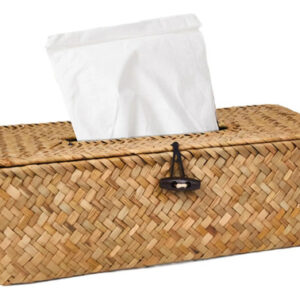 Soporte Para Caja De Pañuelos De Pasto Marino Rectangular 27