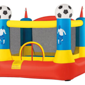 Castillo Inflable Futbol Para Niños 225x220 Cm Soplador 350w Color