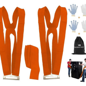 Correas De Mudanza Para 2 Personas Capacidad 8000 Libras Naranja