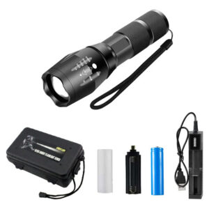 Linterna Led Recargable 1600 Lúmenes 5 Modos Enfoque Ajustab Color De La Luz Color De La Linterna