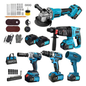 Kit Herramientas Eléctricas Inalámbricas 5 Piezas Litio Ion