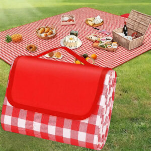 Manta Impermeable Plegable Extragrande 200x200cm Rojo Campin Rojo
