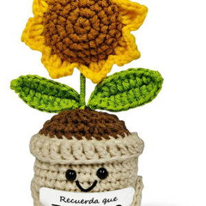 Muñeca De Ganchillo Girasol Para Regalo A Mamá Cumpleaños