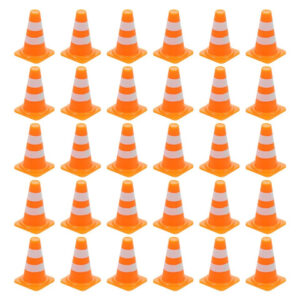Conos De Tráfico Naranjas Miniatura 30 Piezas Juego Educativ Orange 30pcs